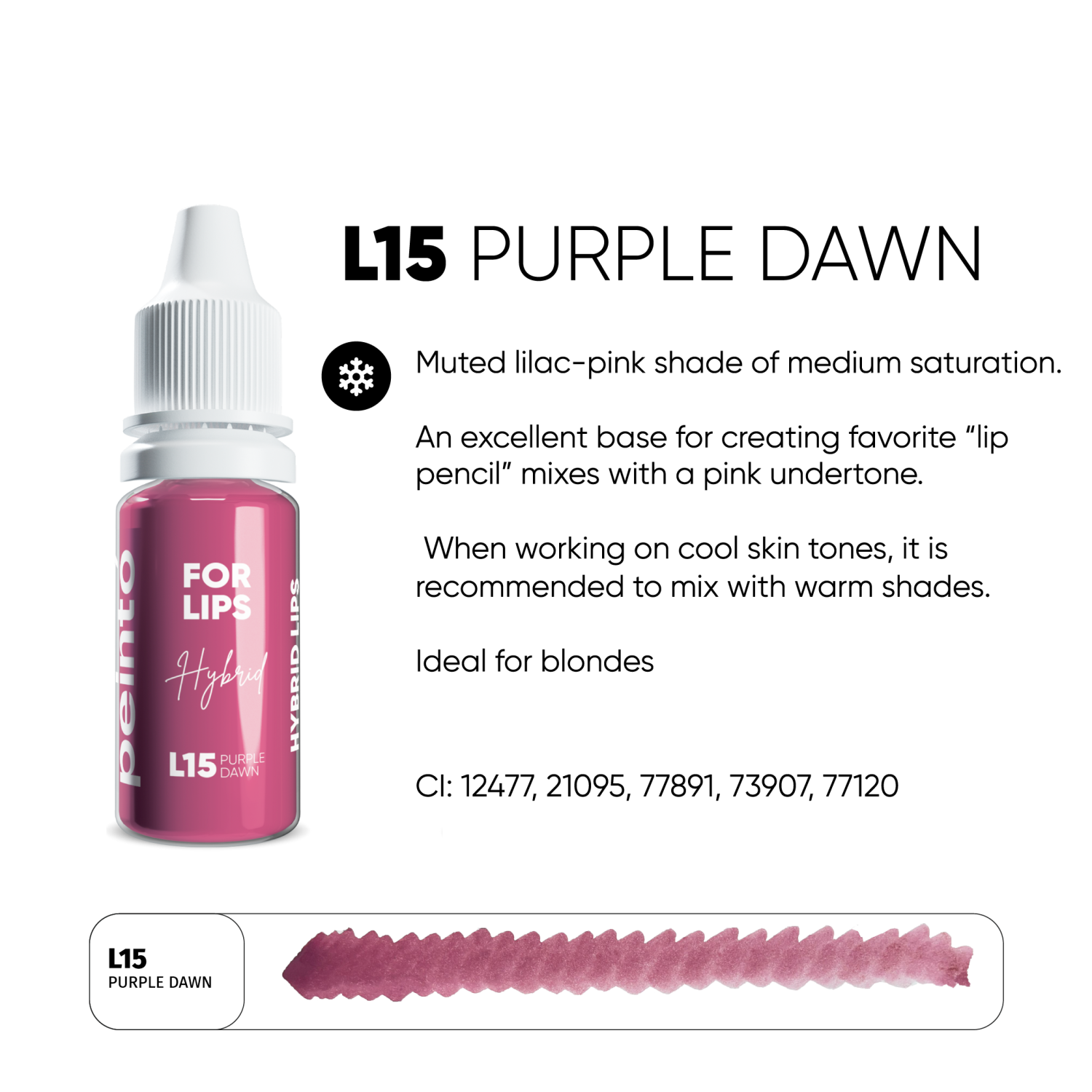 PEINTO ტუჩის პიგმენტი L15 Mauve Dawn